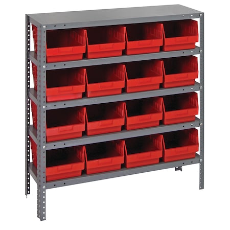 Quantum Storage Systems Steel Shelving Shelf Bin System 1839-208RD